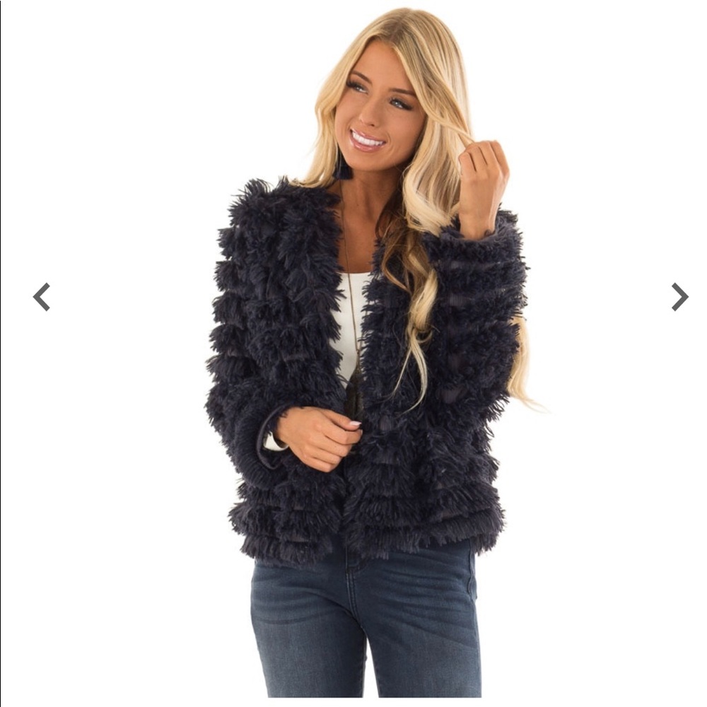 Faux fur coat